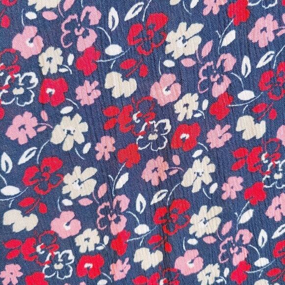 Lane Bryant Ruffle Sleeves Tossed Daisies Tunic Top Plus Sz 24 - Picture 2 of 10